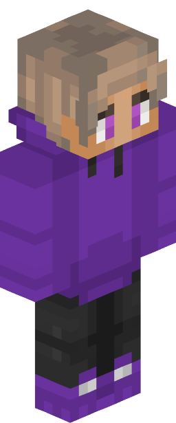 Purpled Minecraft skin full body