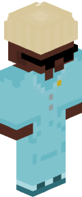 Sky Blue Custom Minecraft Skin