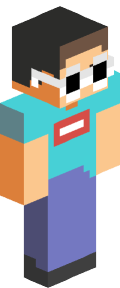 Sky Blue Anime Minecraft Skin