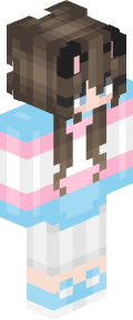Sky Blue Anime Minecraft Skin