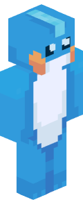 Sky Blue Anime Minecraft Skin