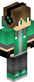 Teal Anime Minecraft Skin