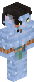 Sky Blue Anime Minecraft Skin