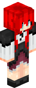 Red Anime Minecraft Skin