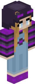 Purple Anime Minecraft Skin