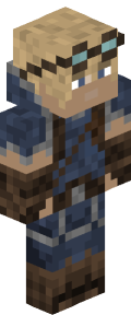 Teal Anime Minecraft Skin