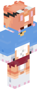 Sky Blue Anime Minecraft Skin