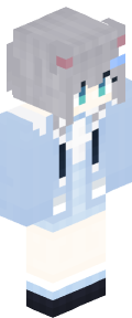 Sky Blue Anime Minecraft Skin