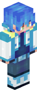 Sky Blue Anime Minecraft Skin