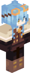 Sky Blue Anime Minecraft Skin