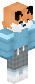 Sky Blue Anime Minecraft Skin