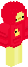 Red Anime Minecraft Skin