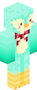 Sky Blue Anime Minecraft Skin