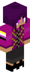 Purple Anime Minecraft Skin