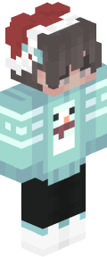 Sky Blue Anime Minecraft Skin
