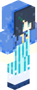 Sky Blue Anime Minecraft Skin