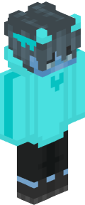 Sky Blue Anime Minecraft Skin