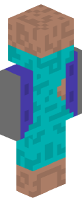 Teal Anime Minecraft Skin