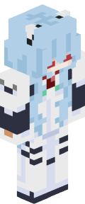 Sky Blue Anime Minecraft Skin