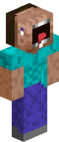 Teal Anime Minecraft Skin