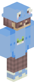 Sky Blue Anime Minecraft Skin