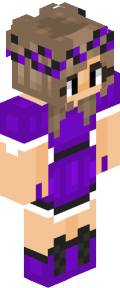 Purple Anime Minecraft Skin