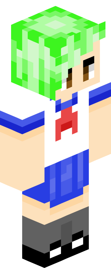 Скин для Minecraft зелёные — Весёлый casual