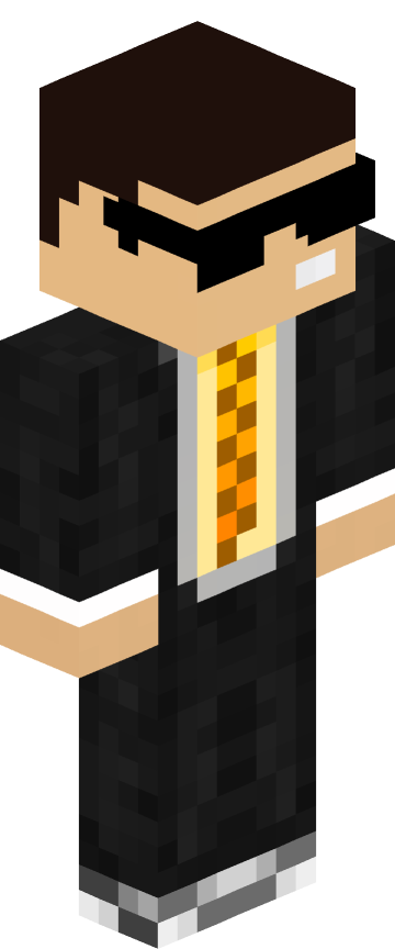 Скин для Minecraft тёмные — Чёрно-золотой