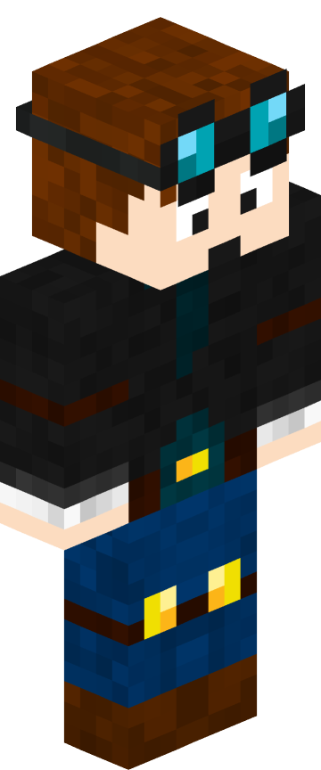 Скин для Minecraft крутые — Синие волосы