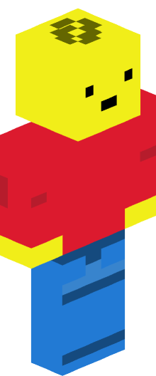 Soška hráče Filo813801 v jeho Minecraft skinu