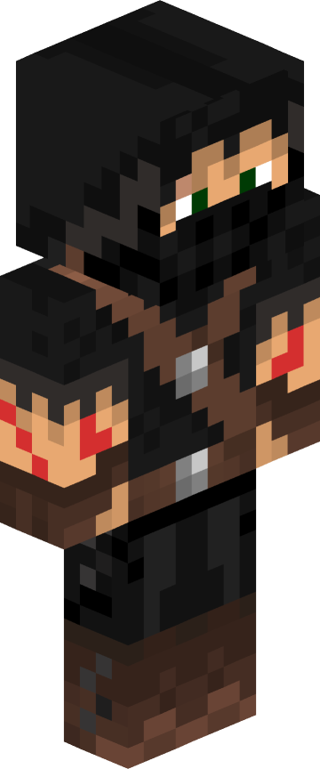 Скин для Minecraft крутые — Тёмный с языками огня