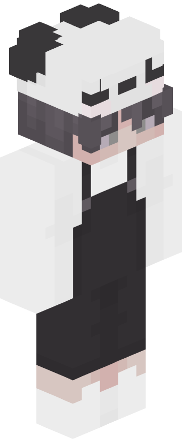 Скин для Minecraft тёмные — Бело-чёрный