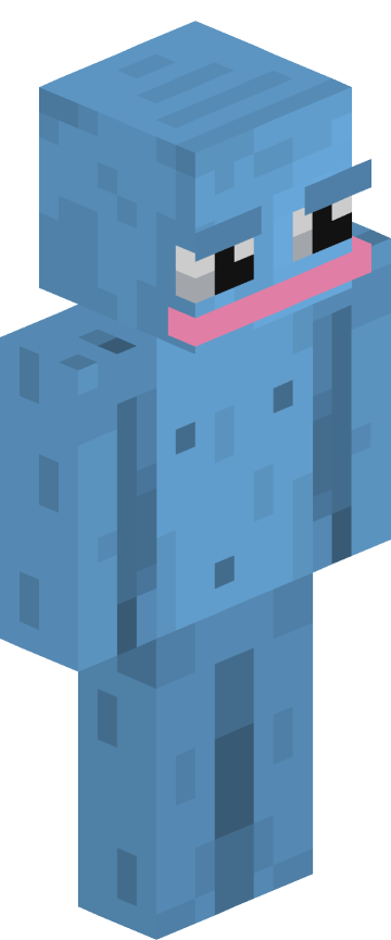 Скин для Minecraft милые — Голубой фрукт-персонаж