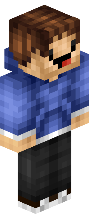 Скин для Minecraft в худи — Синий худи
