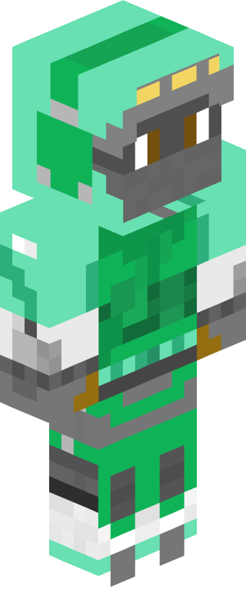 Скин для Minecraft необычные — Зелёный персонаж