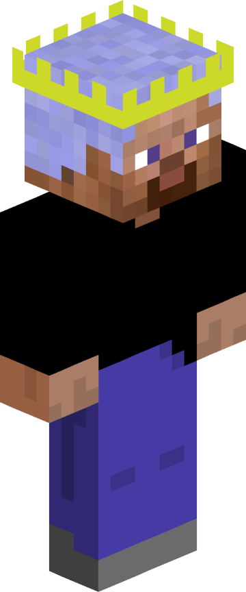 Скин для Minecraft тёмные — Сине-чёрный