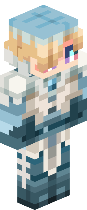 Скин для Minecraft синие — Ледяная тематика