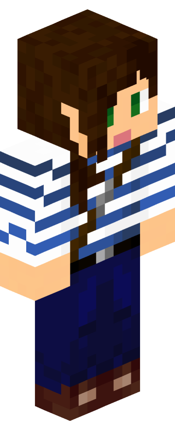 Скин для Minecraft для девушек — Девушка с собакой