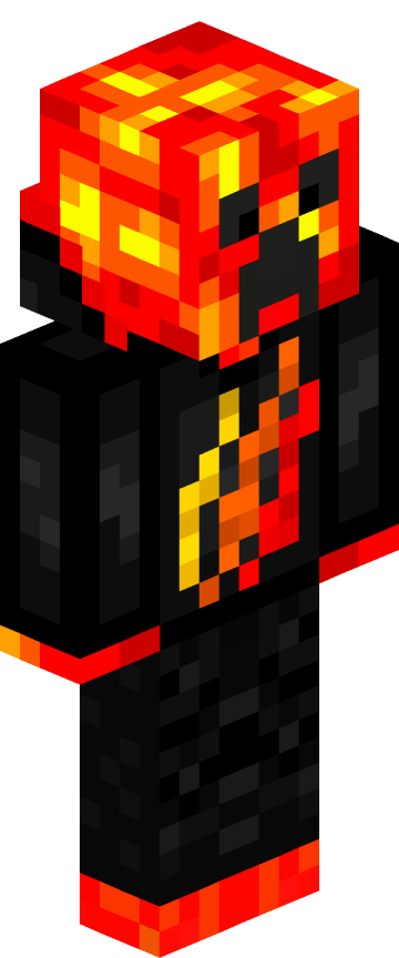 Скин для Minecraft крутые — Огненно-лавовый