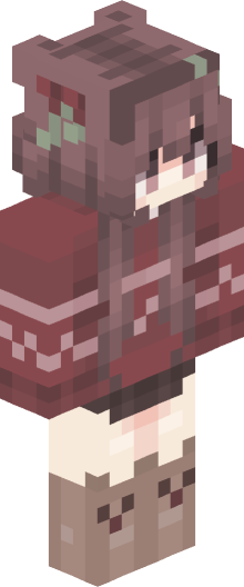 Soška hráče Terinkqq v jeho Minecraft skinu