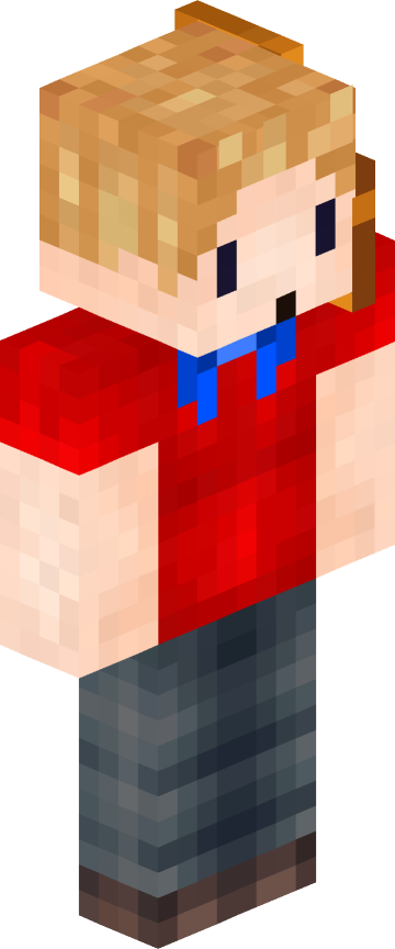 Скин для Minecraft красные — Светловолосый в красном