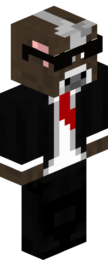 Скин для Minecraft в костюме — Костюм с белой рубашкой