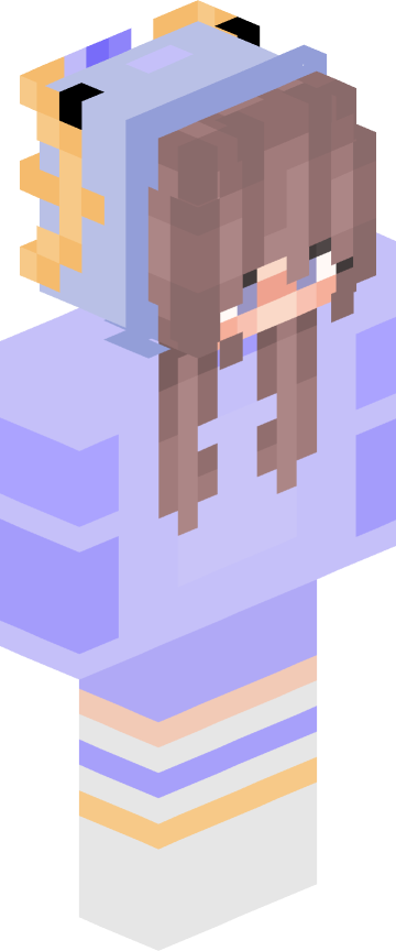 Скин для Minecraft в худи — Лавандовый худи