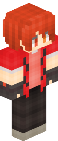 Red Anime Minecraft Skin