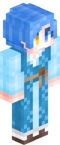 Sky Blue Anime Minecraft Skin