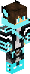 Sky Blue Anime Minecraft Skin