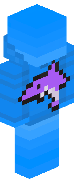 Dol9hin Minecraft skin full body