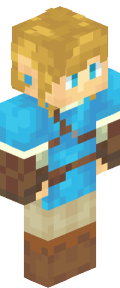 Sky Blue Anime Minecraft Skin