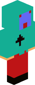 Teal Custom Minecraft Skin