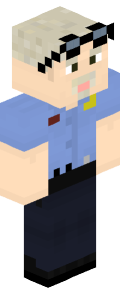 Sky Blue Anime Minecraft Skin